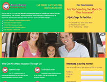 Tablet Screenshot of miramesainsurance.com